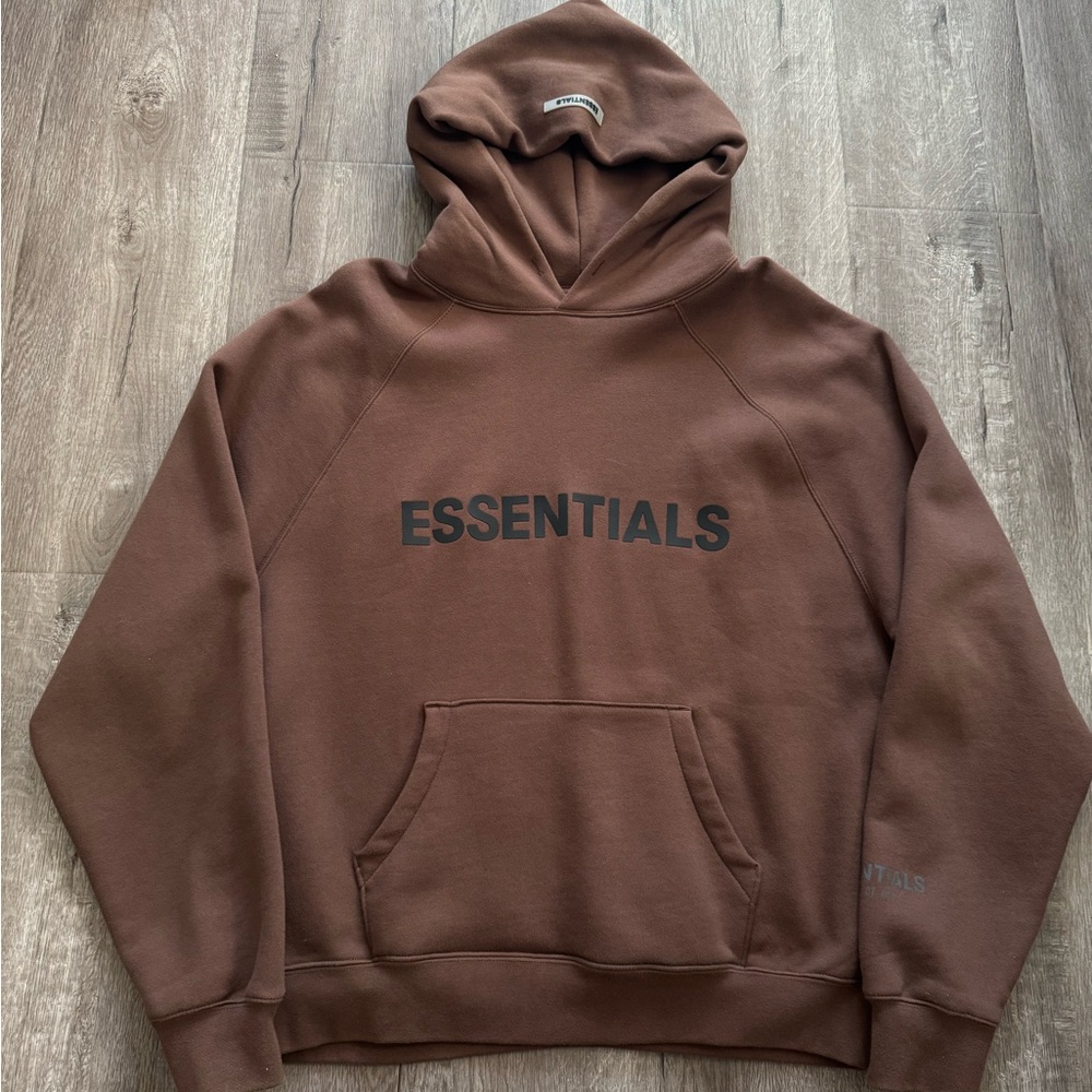 Fear of God Essentials Exclusive Brown Hoodie
